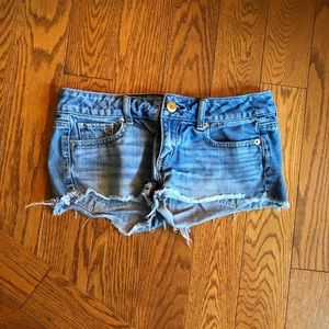 American Eagle blue jean shorts, cutoff